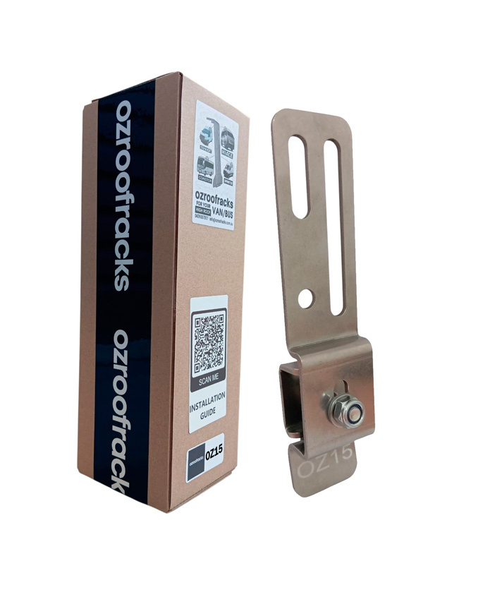 OZ15 Awning Gutter Mount Stainless Steel Bracket